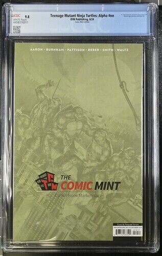 TMNT TEENAGE MUTANT NINJA TURTLES: ALPHA #NN PASQUALE FERRARA VARIANT CGC 9.8