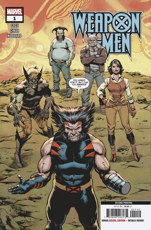 Weapon X-Men Issue #1 - Yildiray Cinar - 2nd Print