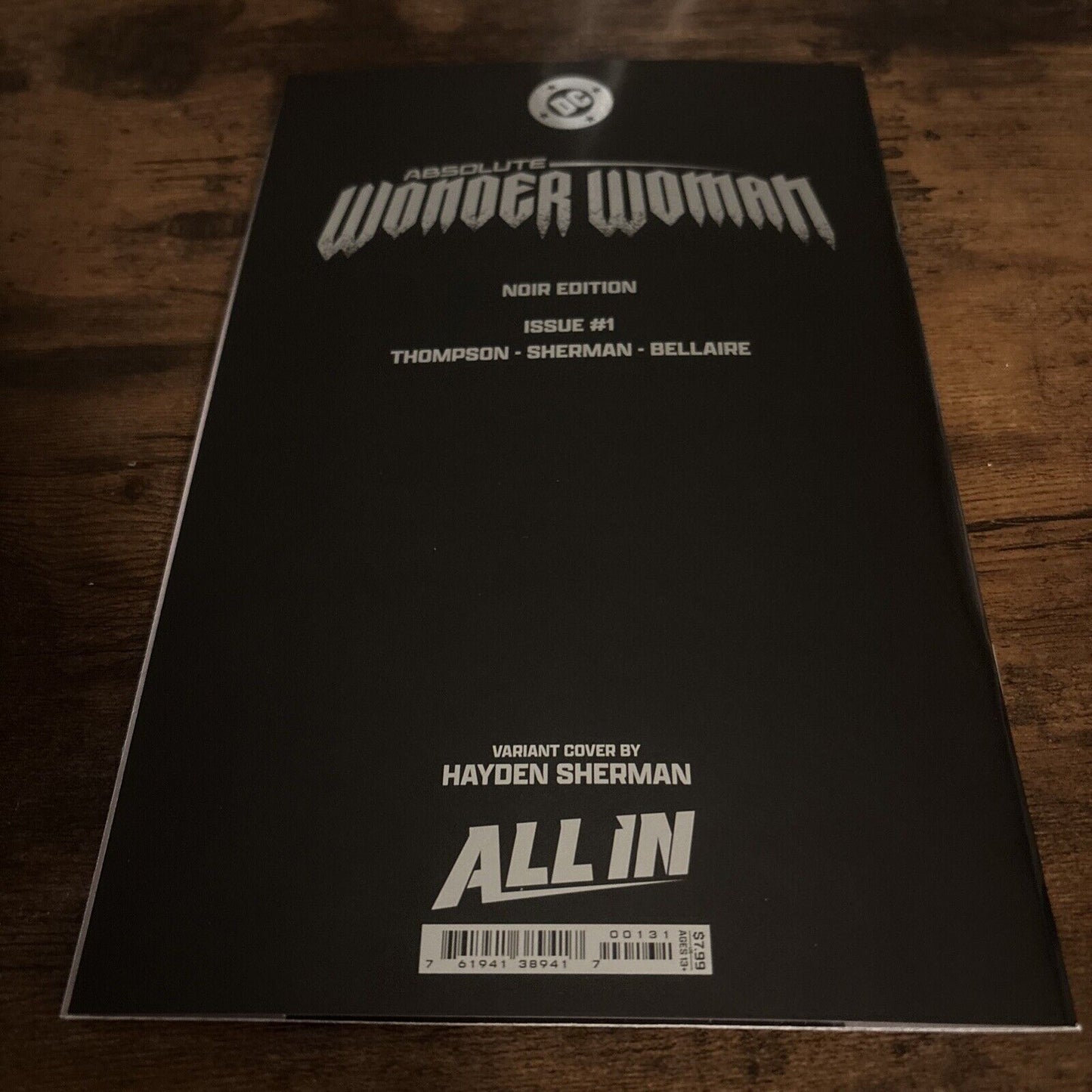 Absolute Wonder Woman Issue #1 - Hayden Sherman - Noir Edition Foil