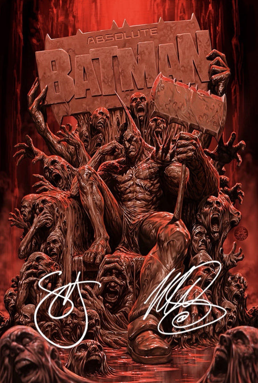 Absolute Batman 23 Clayface - Doubled Signed Brooks & Snyder - Set Foil Red/Blue