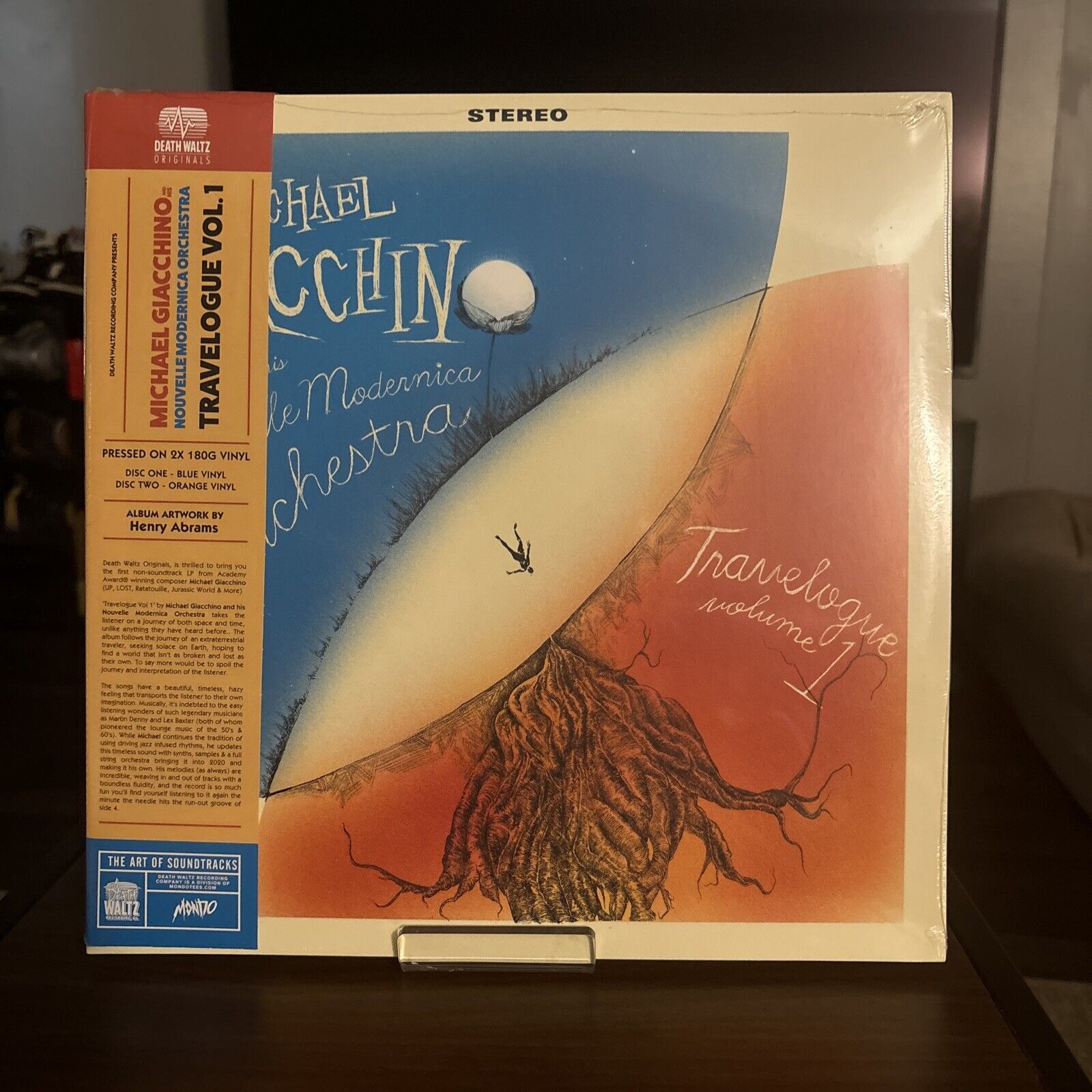 Michael Giacchino Orchestra Travelogue Vol. 1 2XLP MONDO Blue/Orange Vinyl