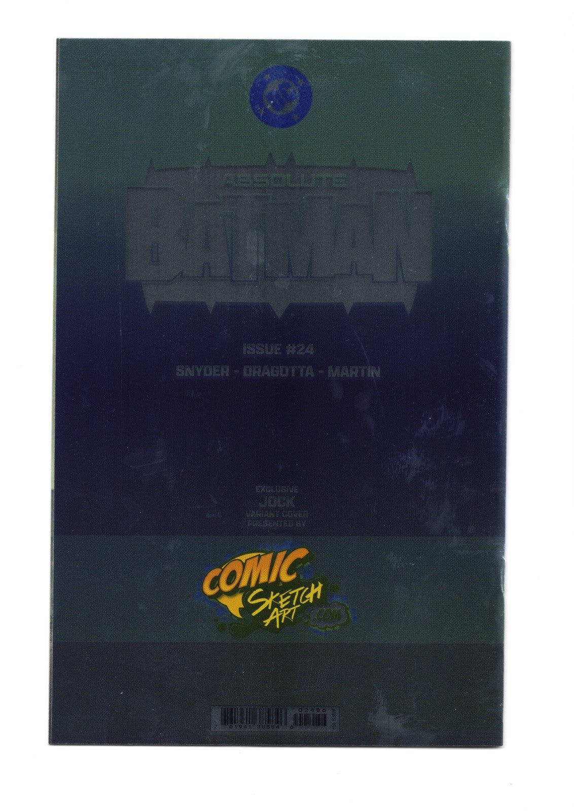 ABSOLUTE BATMAN #24 - THE BAT Trade Dress Foil Signed by Jock & Snyder