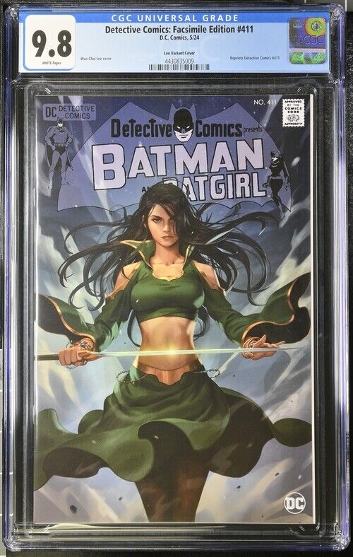 Detective Comics #411 Woo Chul Lee Facsimile Variant Cover CGC 9.8 w/ COA #1/400