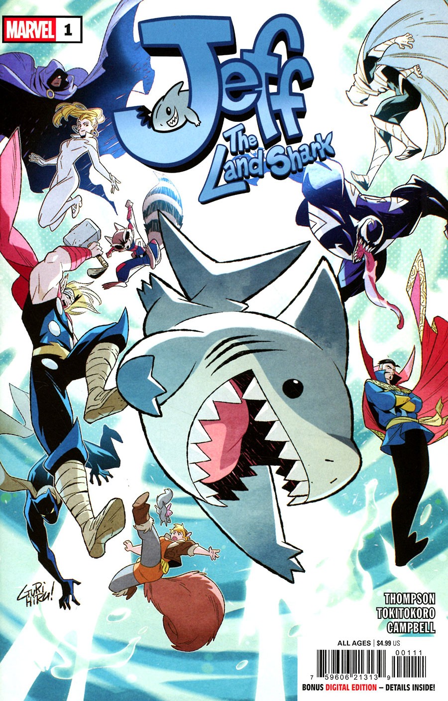 JEFF THE LAND SHARK #1 - GURIHIRU MAIN COVER - MARVEL COMICS/2025