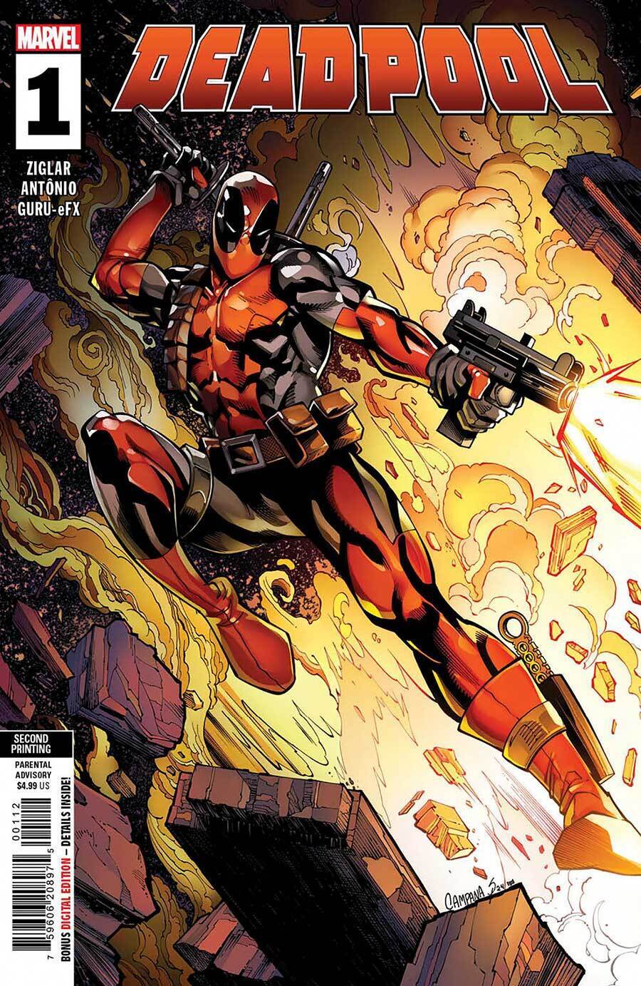 Deadpool Issue #1 - Chris Campana - 2nd Print