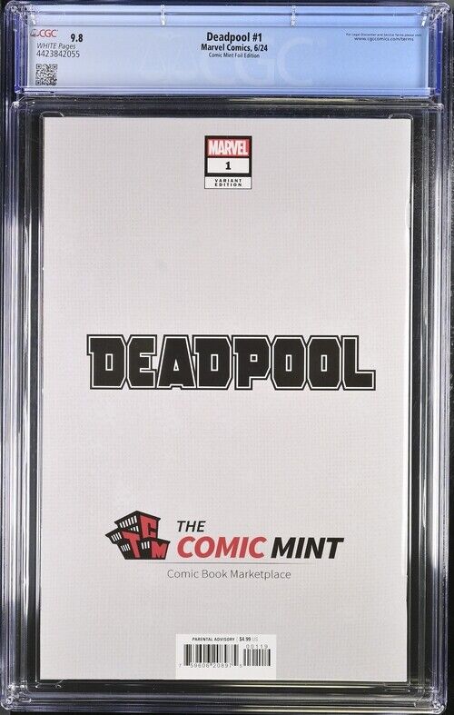 DEADPOOL #1 GREG HORN CGC 9.8 FOIL ULTIMATE EDITION WITH COA 55/200