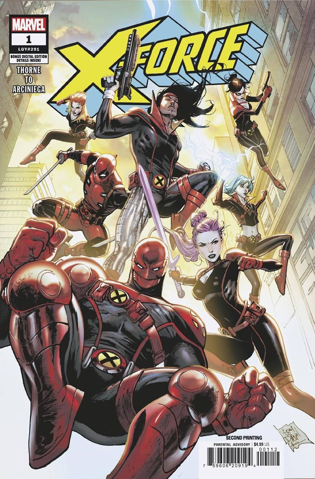 X-Force Issue #1 - Tony Daniel - 2nd Print
