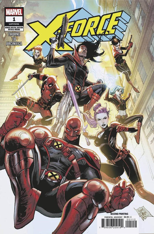 X-Force Issue #1 - Tony Daniel - 2nd Print
