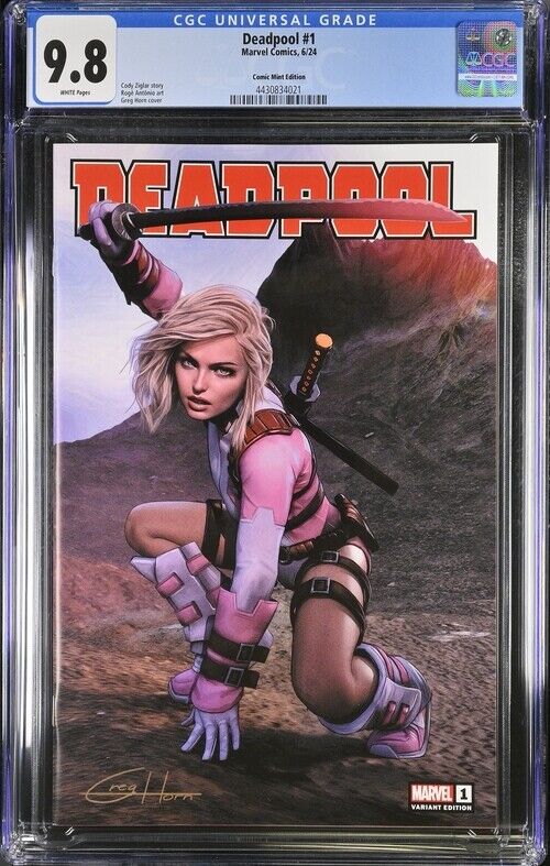 Deadpool #1 CGC 9.8 Graded Greg Horn Gwenpool C2E2 Variant 44/400