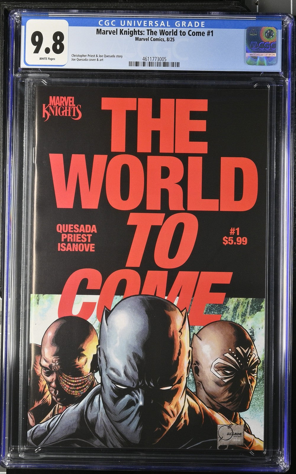 Marvel Knights The World To Come #1 CGC 9.8 Cover A Quesada 1st Print 2025