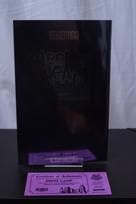 Bleeding Hearts #1 - Cover N Variant Stipan Morian Foil - Signed By Deniz Camp