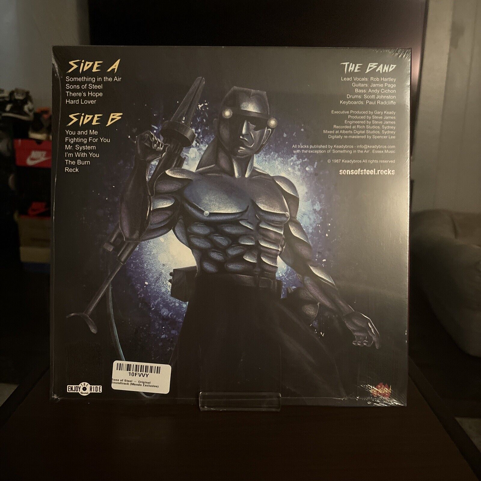 Sons of Steel - Original Motion Picture Soundtrack - Mondo SILVER/BLACK SPLIT LP