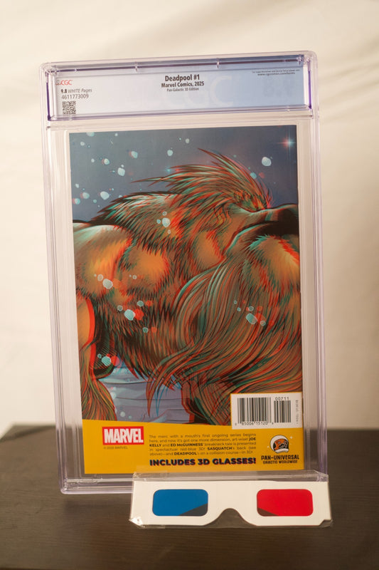 Deadpool 1 2025 Marvel Comics Pan-Galactic 3D Edition CGC 9.8