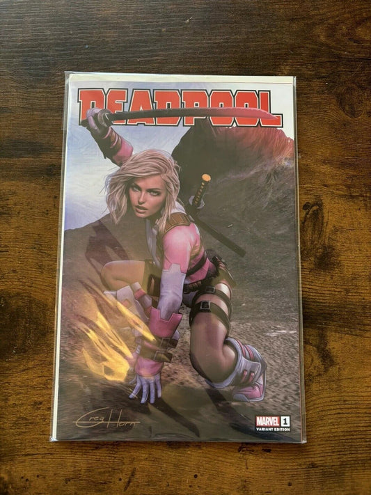 DEADPOOL #1 GREG HORN C2E2 VARIANT LE 1ST DEATH GRIP LE 156/400 - NM