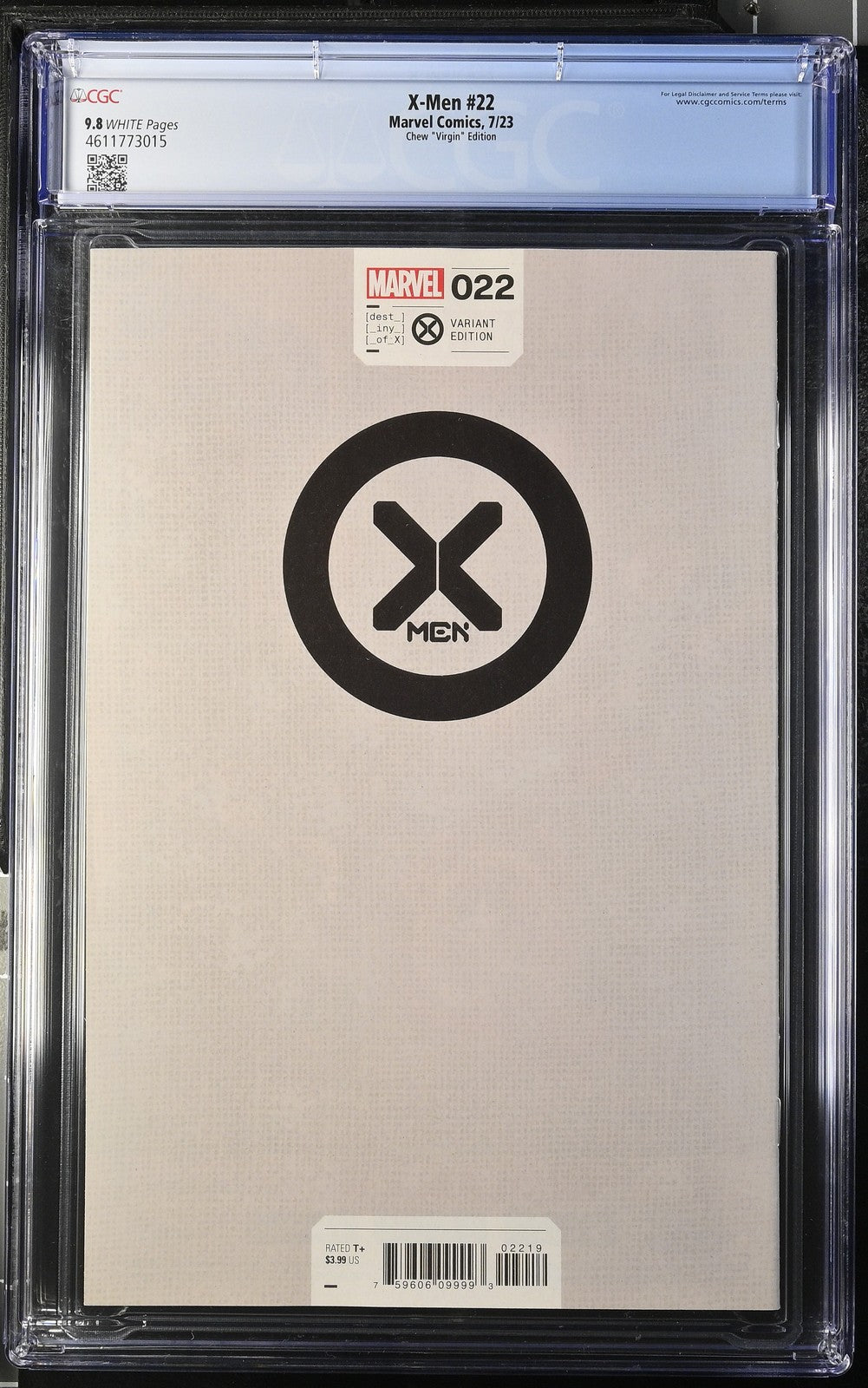 XMen #22 1:50 Chew Virgin Magik Variant CGC 9.8 2023 Marvel