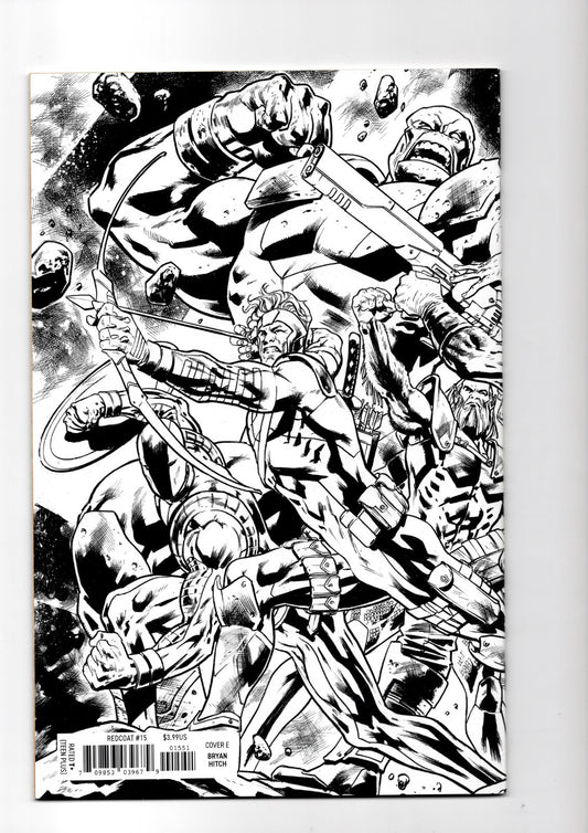 Redcoat Issue #15 - Bryan Hitch - Youngblood Team Up - B&W Virgin