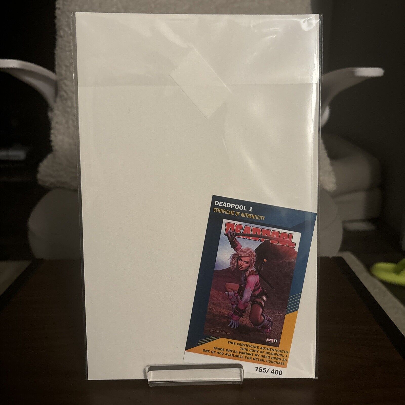 DEADPOOL #1 GREG HORN C2E2 VARIANT LE 1ST DEATH GRIP LE 155/400 - NM