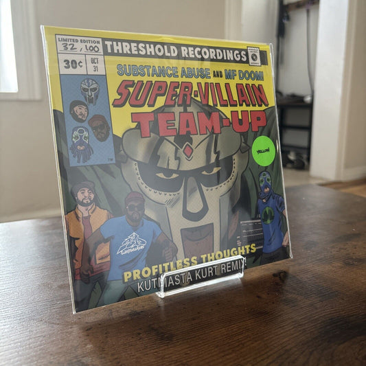 MF Doom & Substance Abuse ‘Super-Villain Team-Up’ Yellow 7" Vinyl 32/100