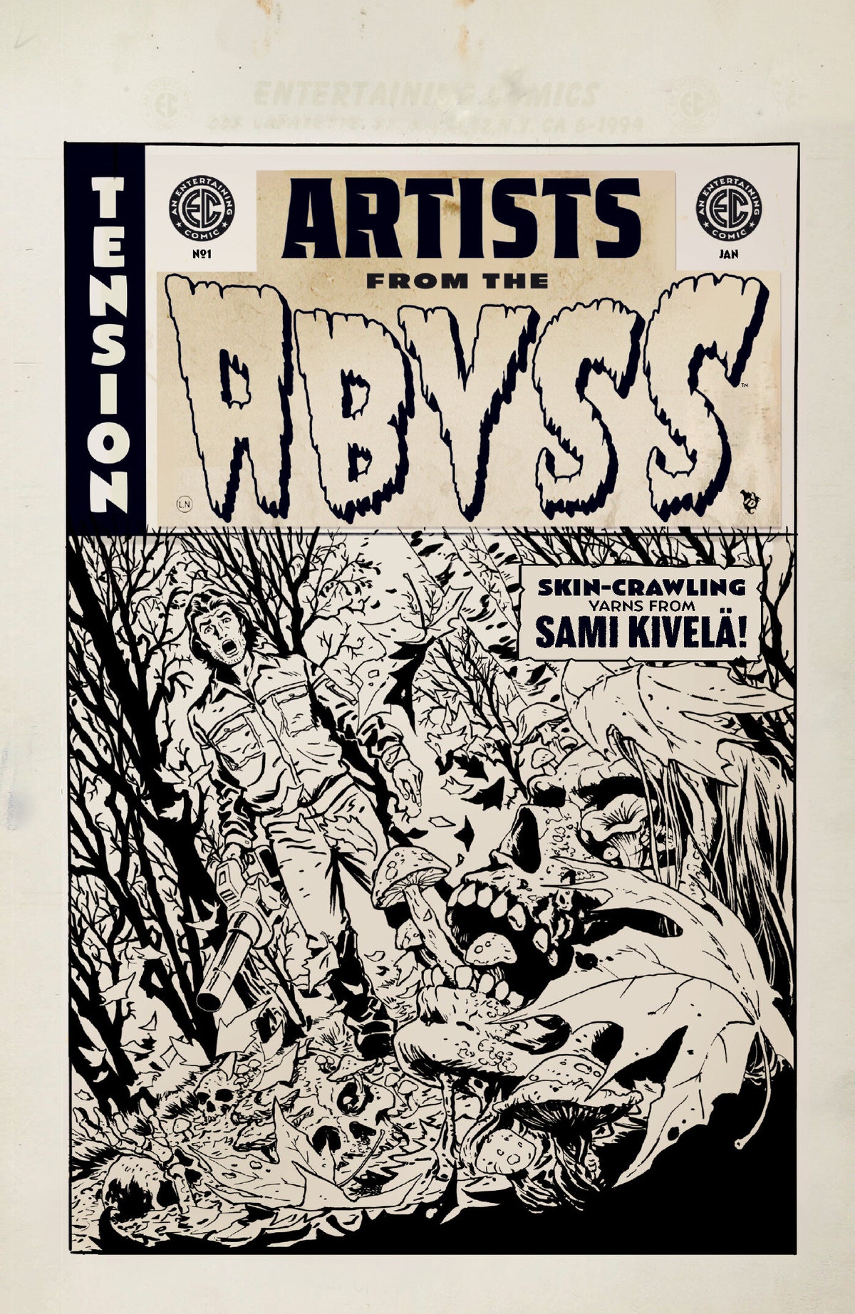 EC Artists From the Abyss Sami KivelÄ #1 ONE-SHOT Cover B – 1:20 Ratio Sami KivelÄ B&W Artist Editon