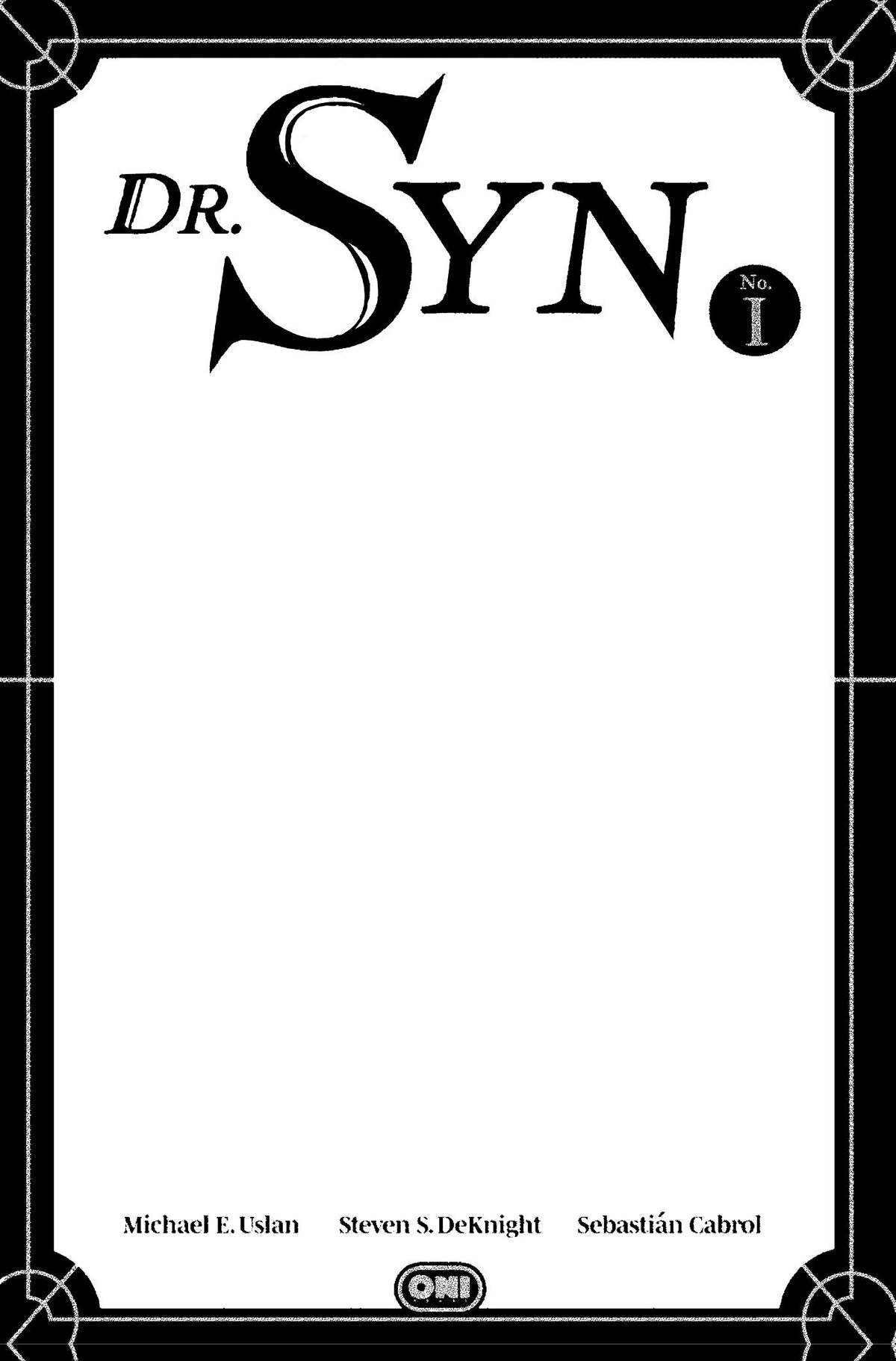 Dr Syn #1 Cover D – Blank Sketch Variant