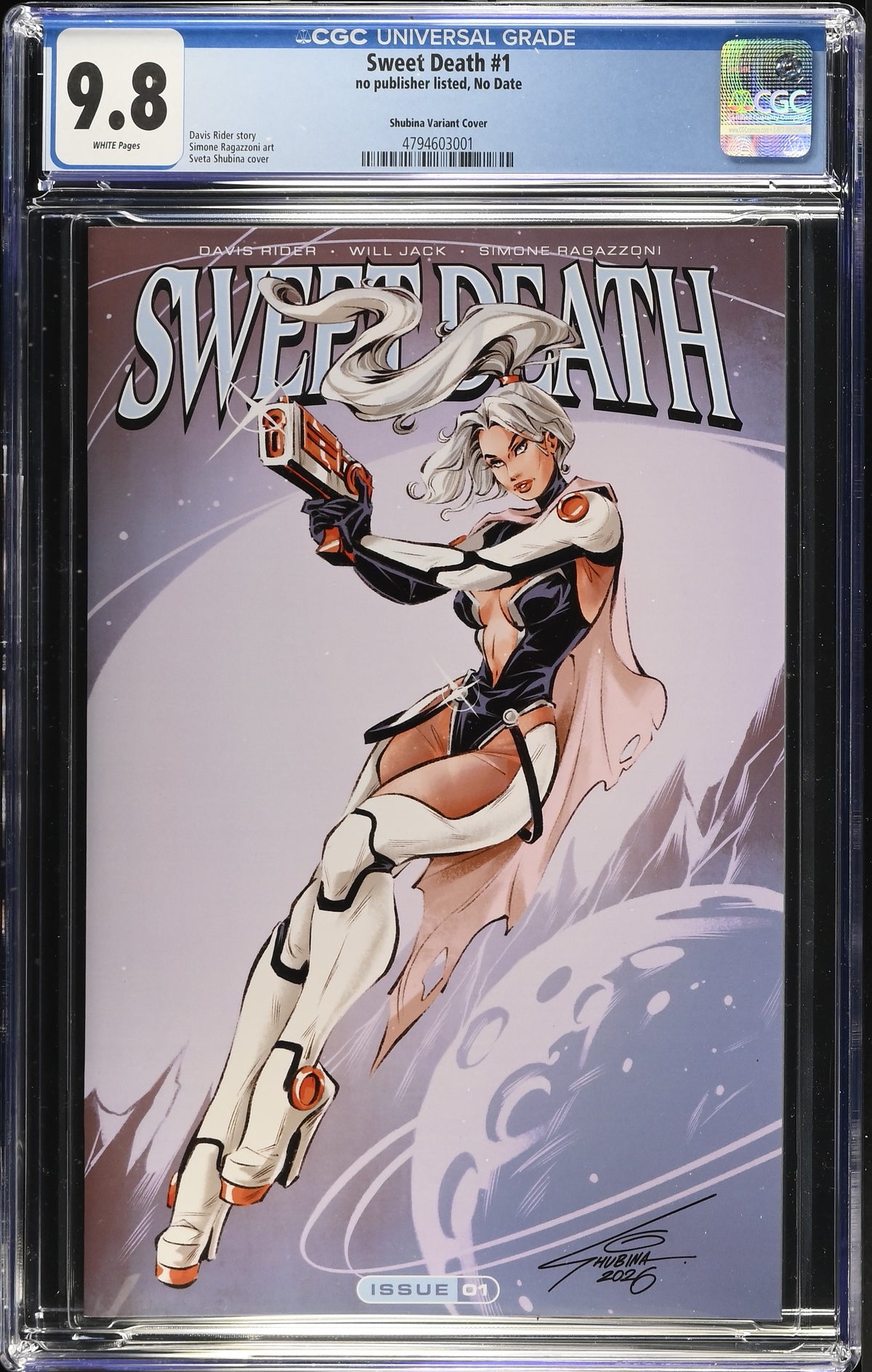 Sweet Death #1 Sveta Shubina Variant CGC 9.8 Kickstarter - front
