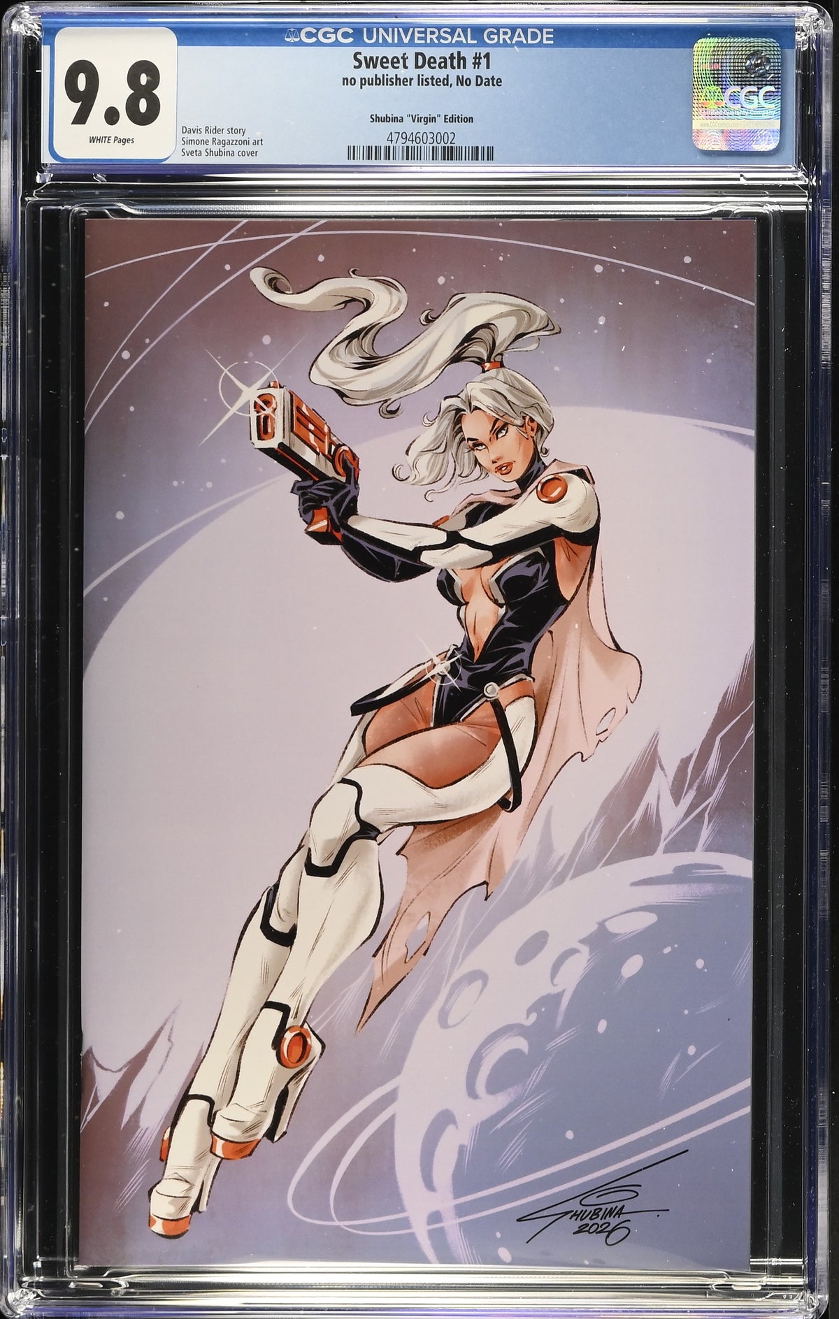 Sweet Death #1 Sveta Shubina VIRGIN CGC 9.8 Kickstarter - front
