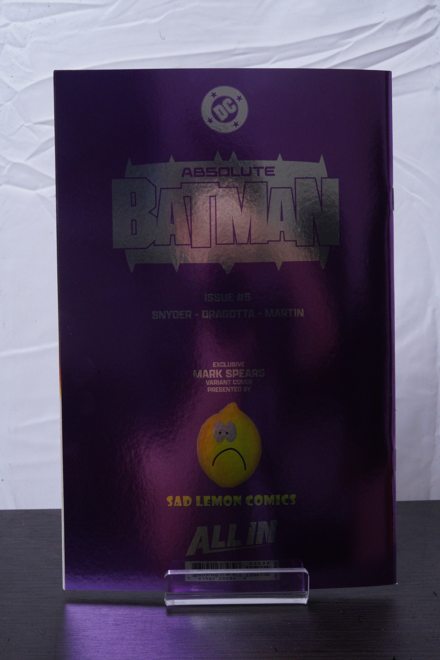 ABSOLUTE BATMAN #5 MARK SPEARS 3RD PRINT VIRGIN FOIL LTD 800
