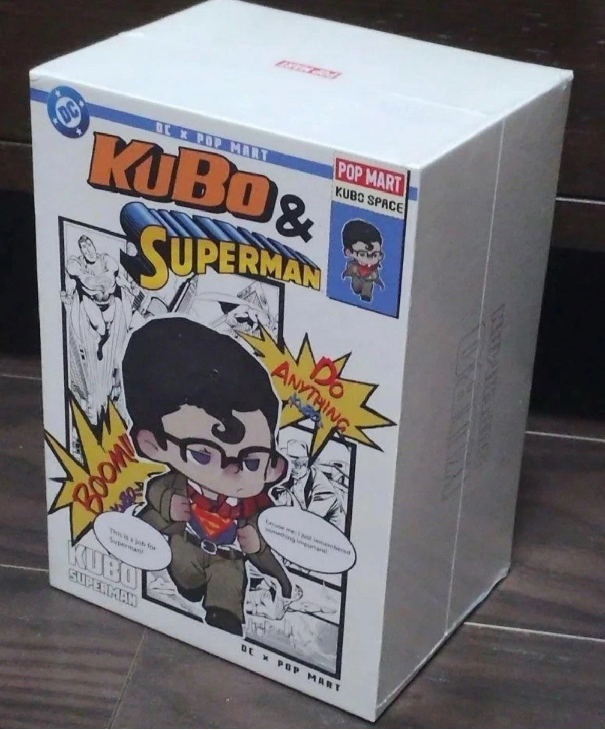 POP MART Superman KUBO Big Size Vinyl Figure 13.5cm DC Comics