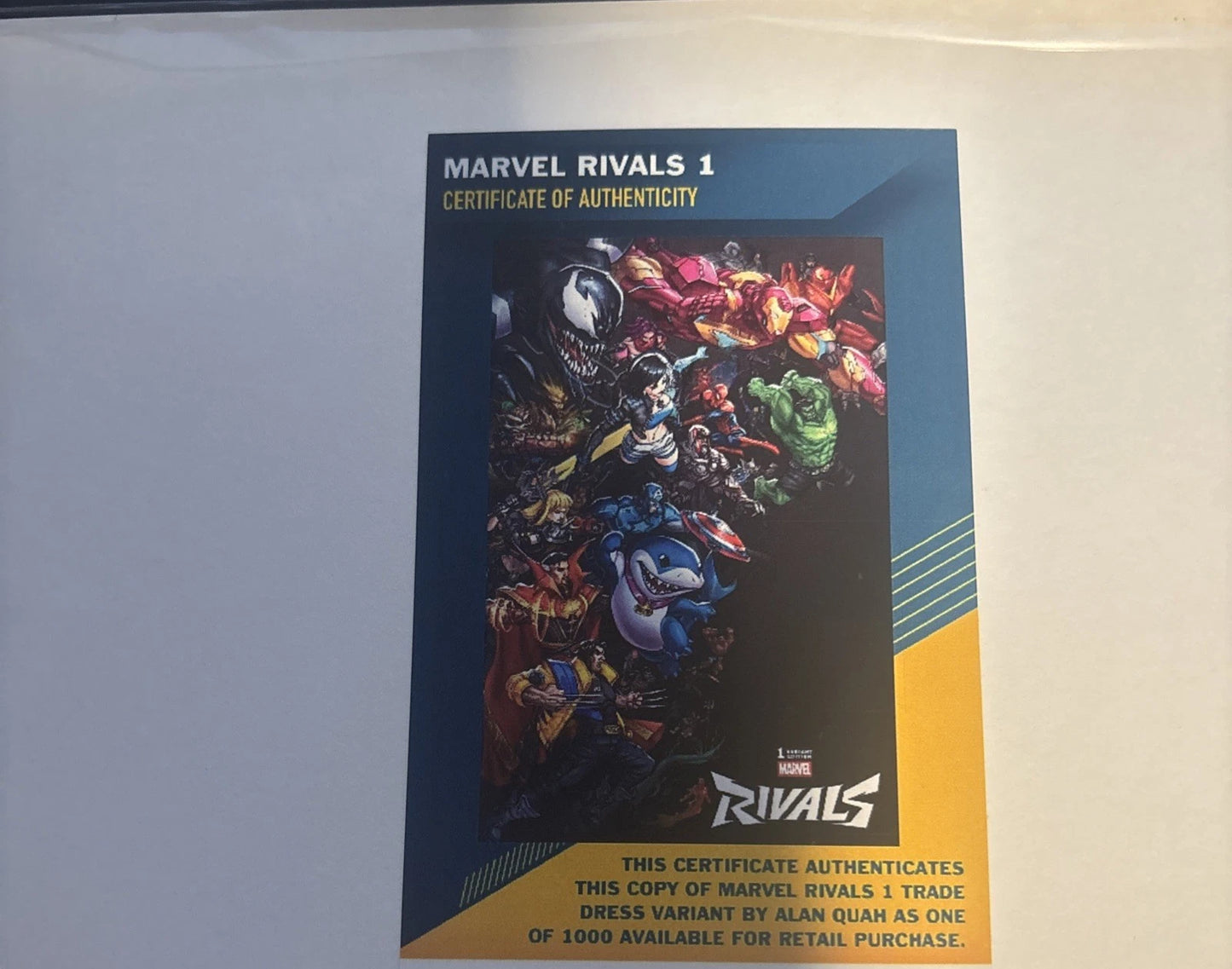 MARVEL RIVALS #1 ALAN QUAH EXCLUSIVE VARIANT LTD 1K