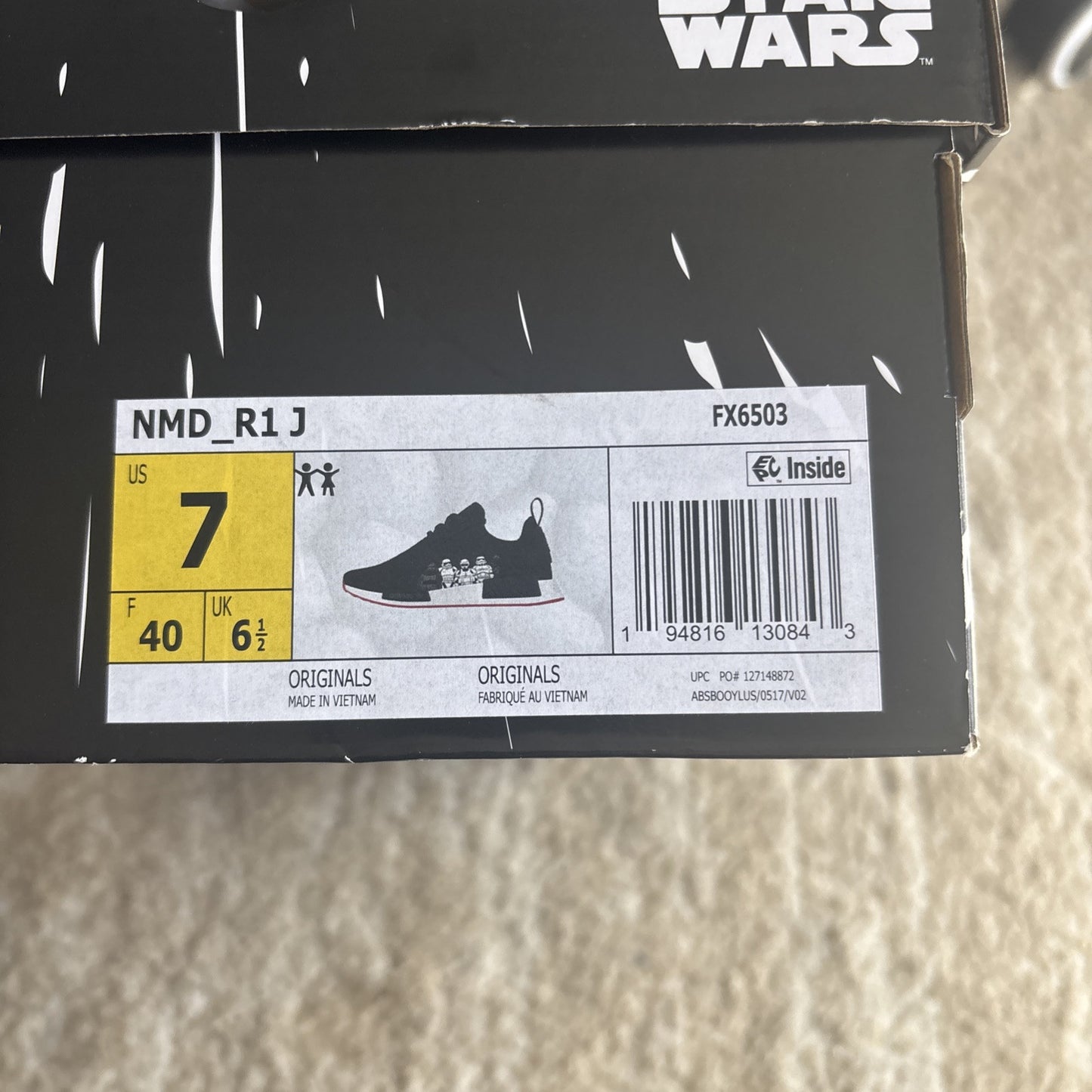 Adidas Originals NMD R1 Star Wars White FX6503 - US 7