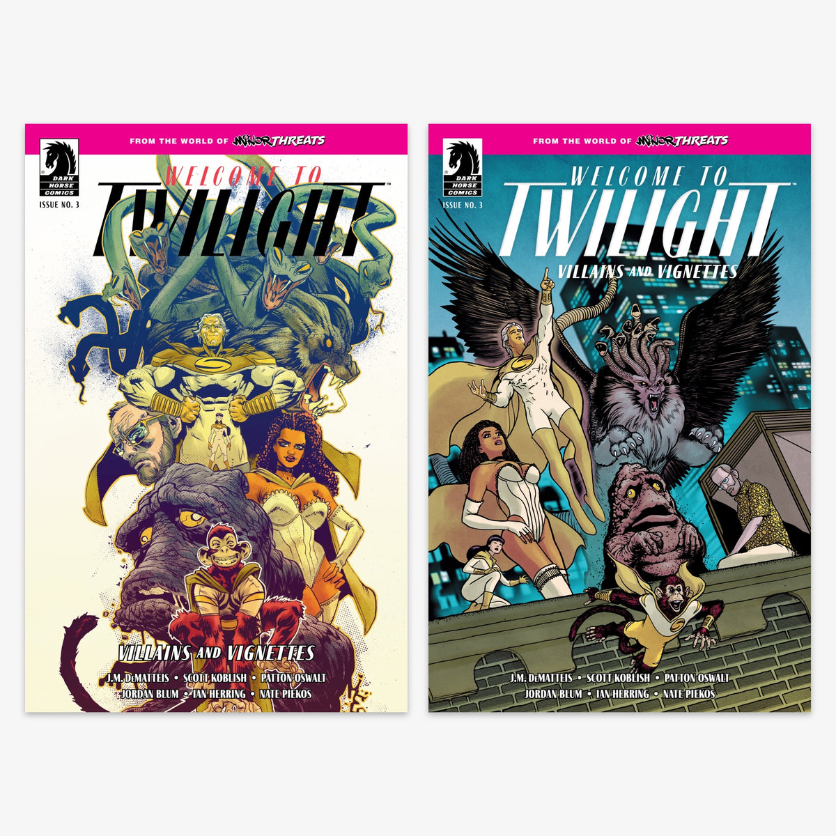 Minor Threats: Welcome to Twilight--Villains and Vignettes #3 Bundle – Covers A & B