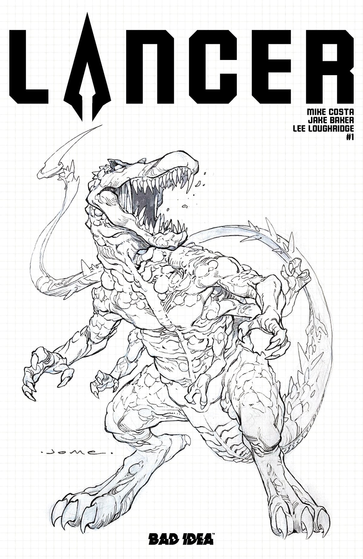 Lancer #1 (of 4) Cover E – 1:20 Ratio Jerome Opena Design Variant