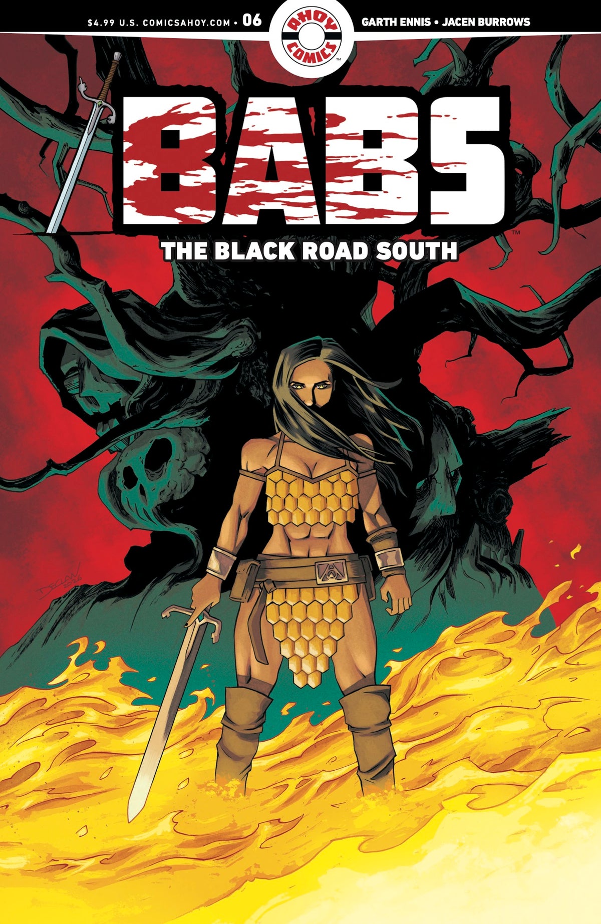 Babs the Black Road South #6 (of 6) Cover B – 3 Copy Declan Shalvey Unlock Variant