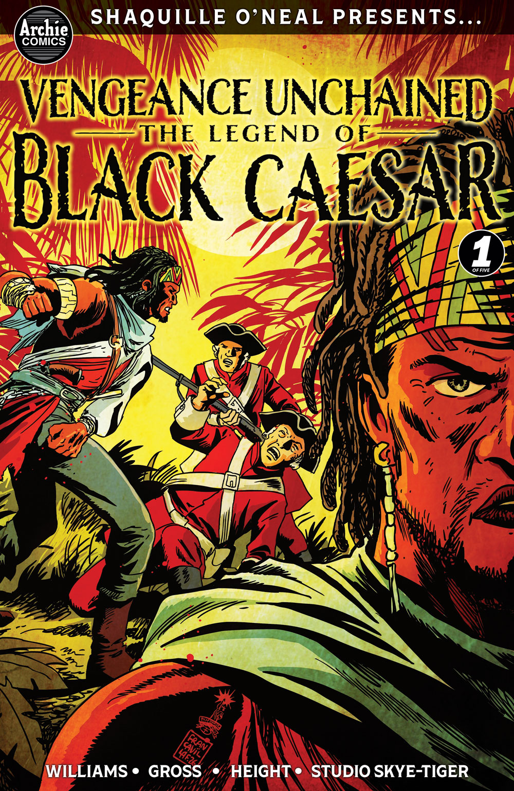 Shaquille Oneal Presents Vengeance Unchained the Legend of Black Caesar #1 Cover C – Francesco Francavilla Connecting Variant