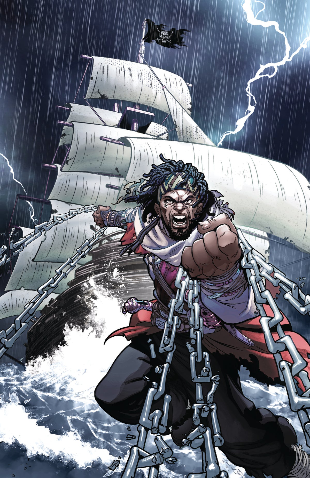 Shaquille Oneal Presents Vengeance Unchained the Legend of Black Caesar #1 Cover D – Ray Anthony Height Foil Full Art Variant