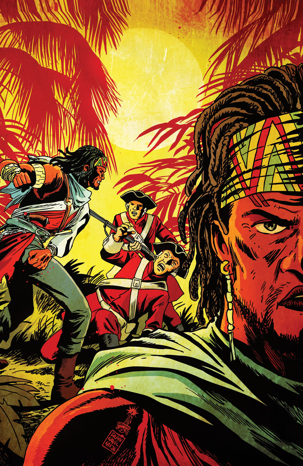Shaquille Oneal Presents Vengeance Unchained the Legend of Black Caesar #1 Cover F – Francesco Francavilla Connecting Foil