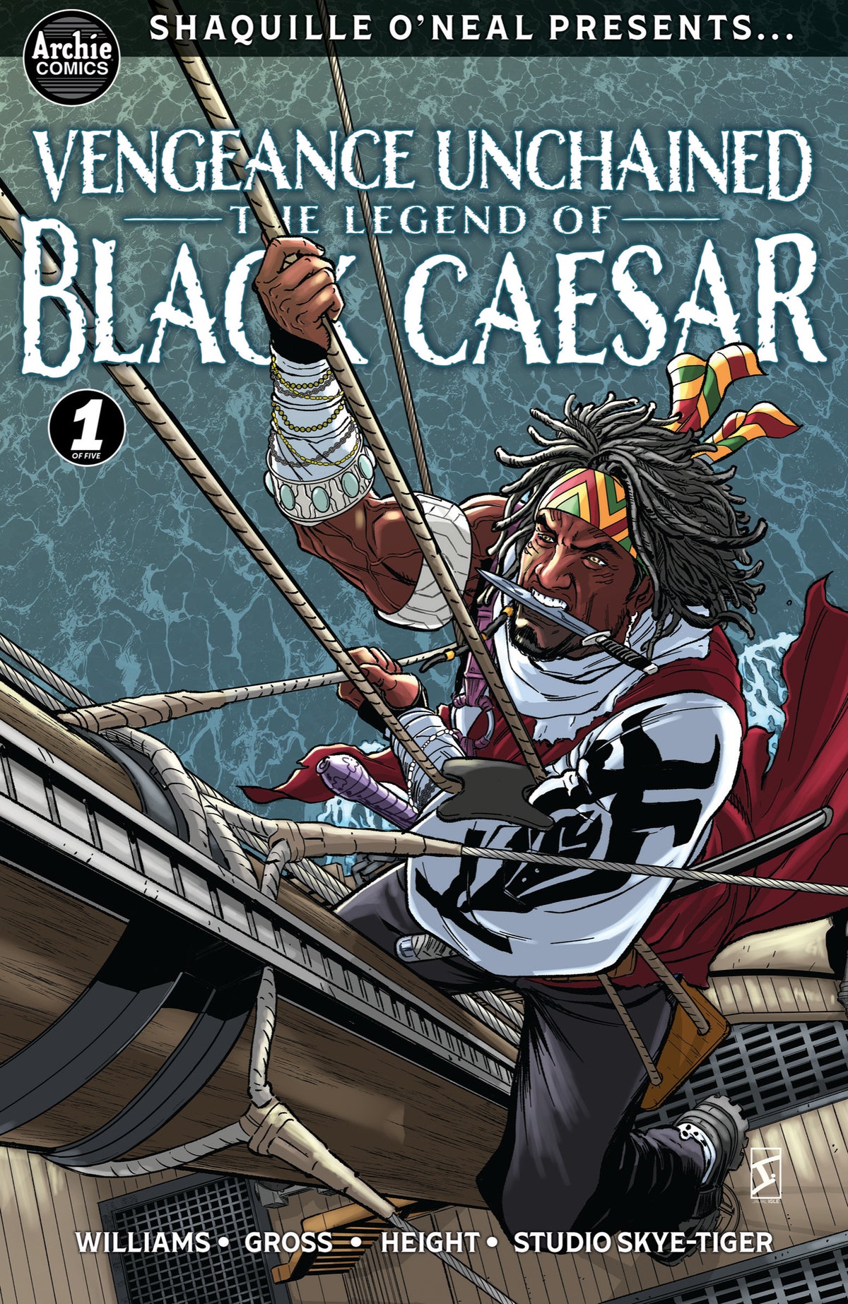 Shaquille Oneal Presents Vengeance Unchained the Legend of Black Caesar #1 Cover G – 1:10 Ratio Jamal Igle Foil Variant