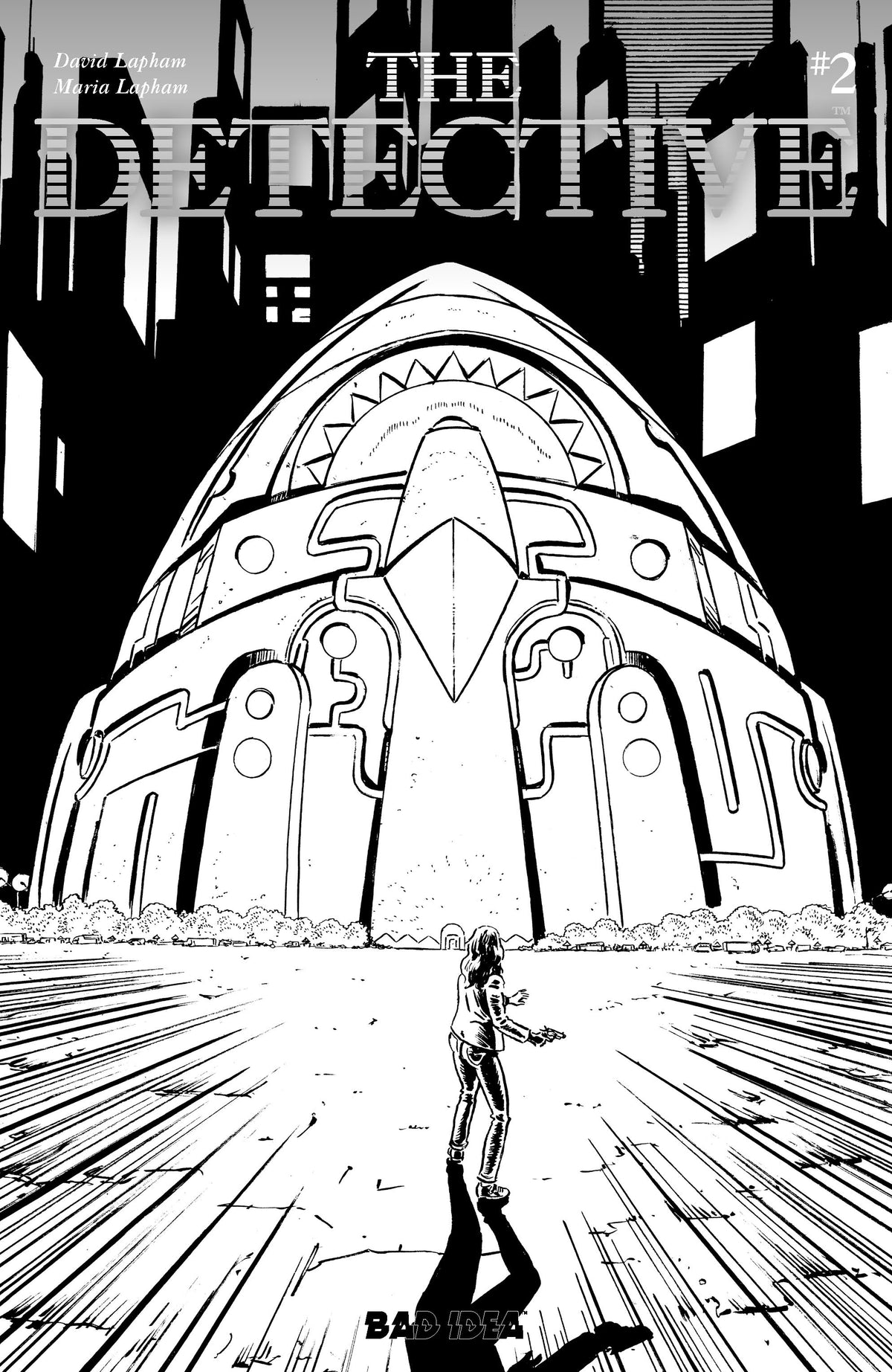 Detective #2 (of 2) Cover F – 1:20 Ratio David Lapham B&W Variant