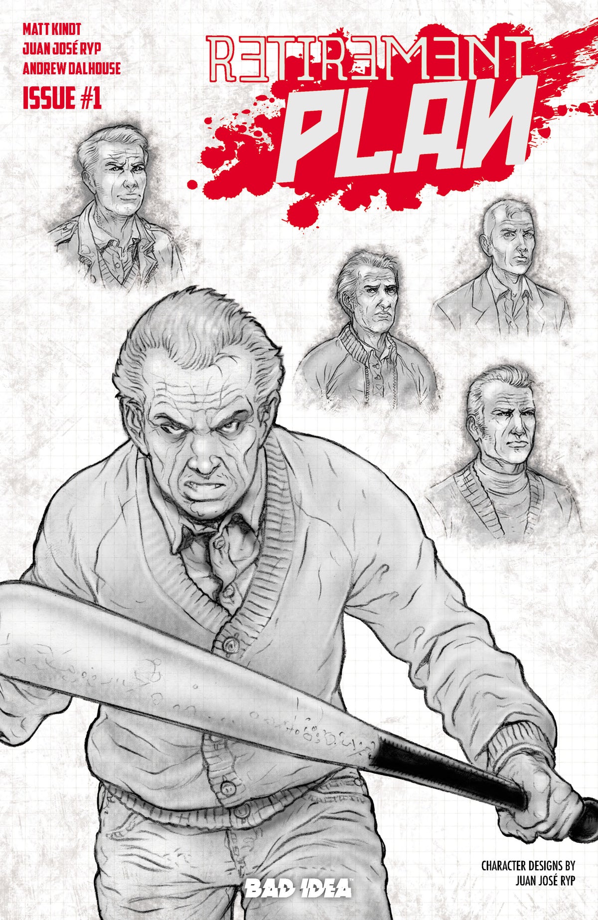 Retirement Plan #1 (ONE SHOT) Cover F – 1:20 Ratio Juan Jose Ryp Design Variant