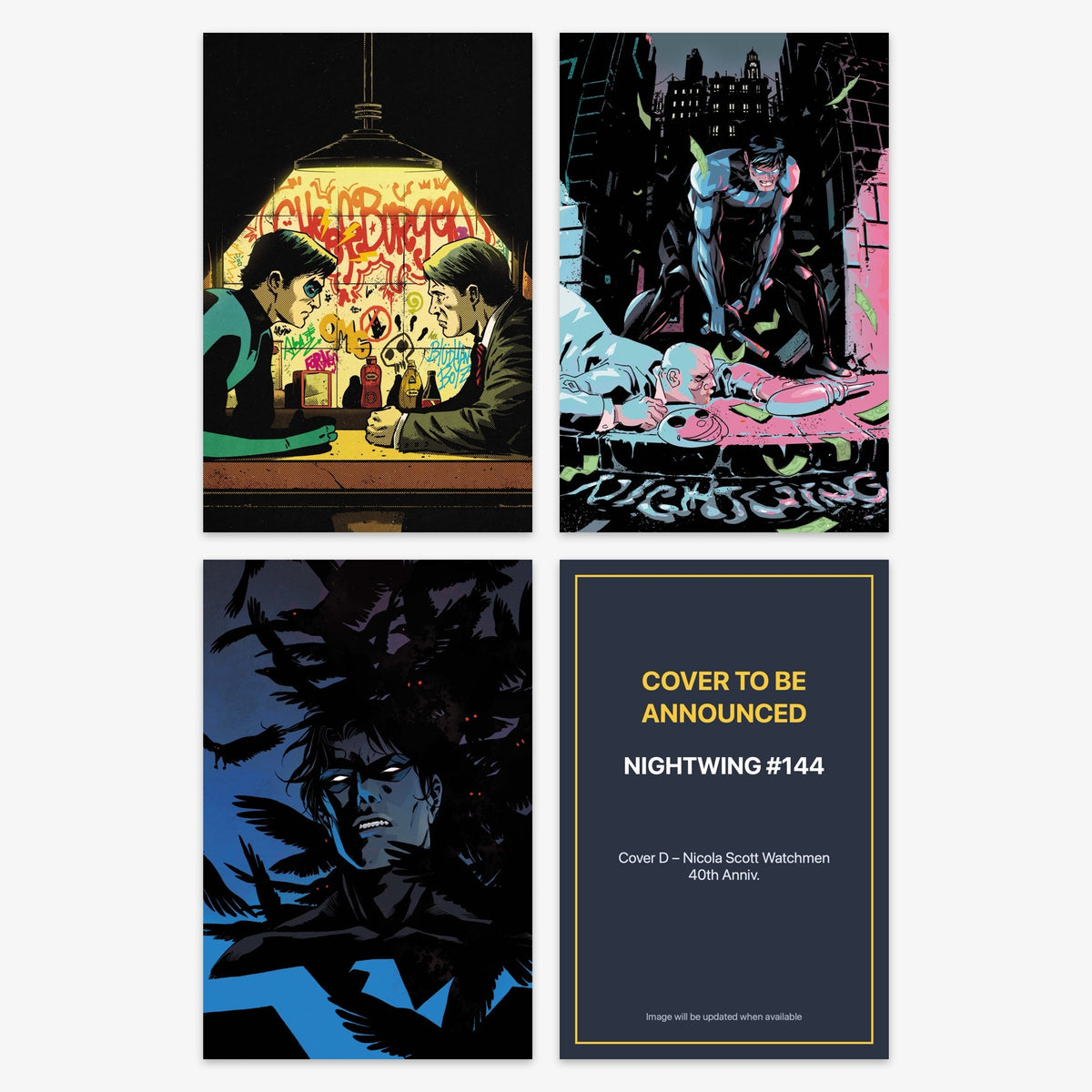 Nightwing #144 Bundle – Covers A–D (includes cover to be announced)