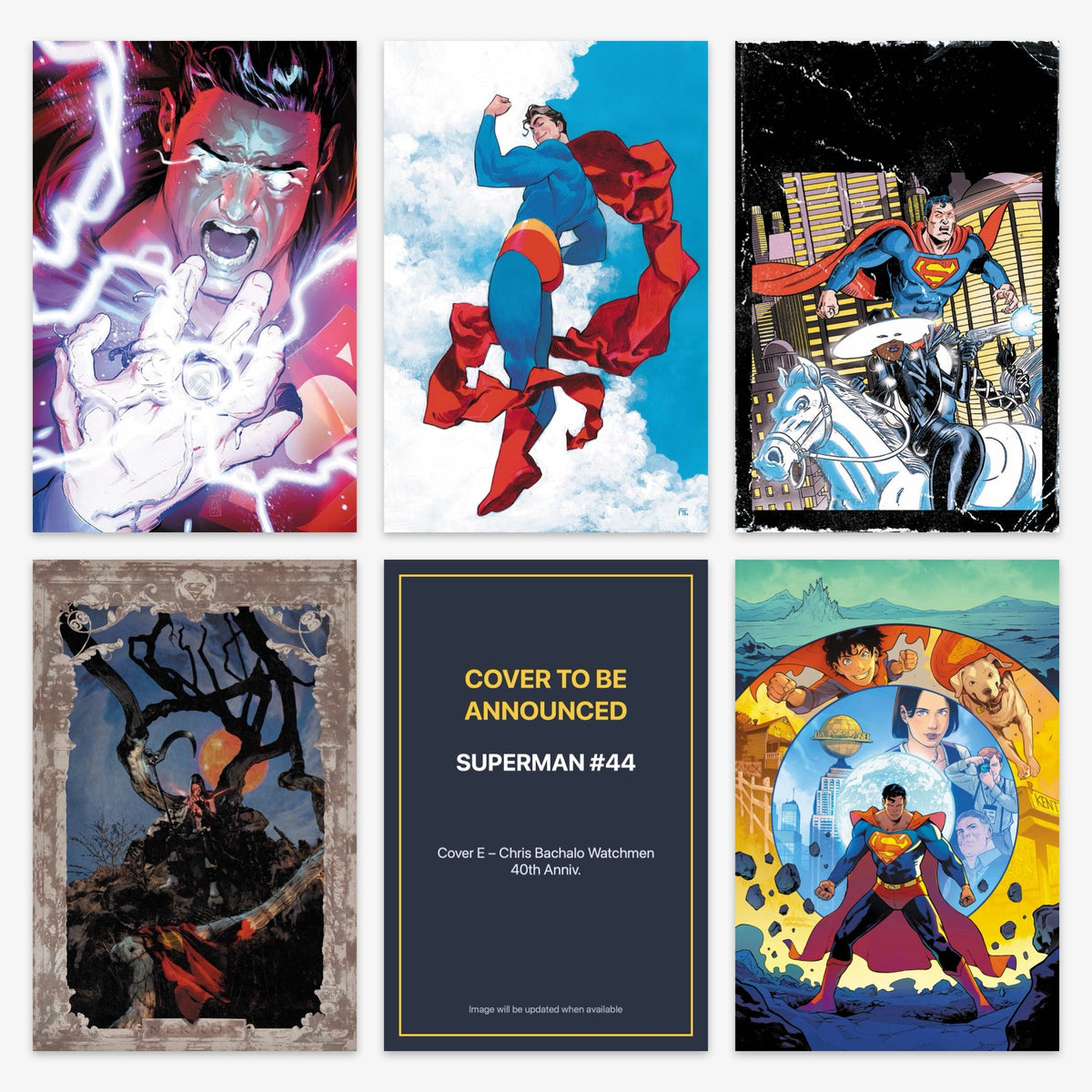 Superman #44 Bundle – Covers A–F (includes cover to be announced)