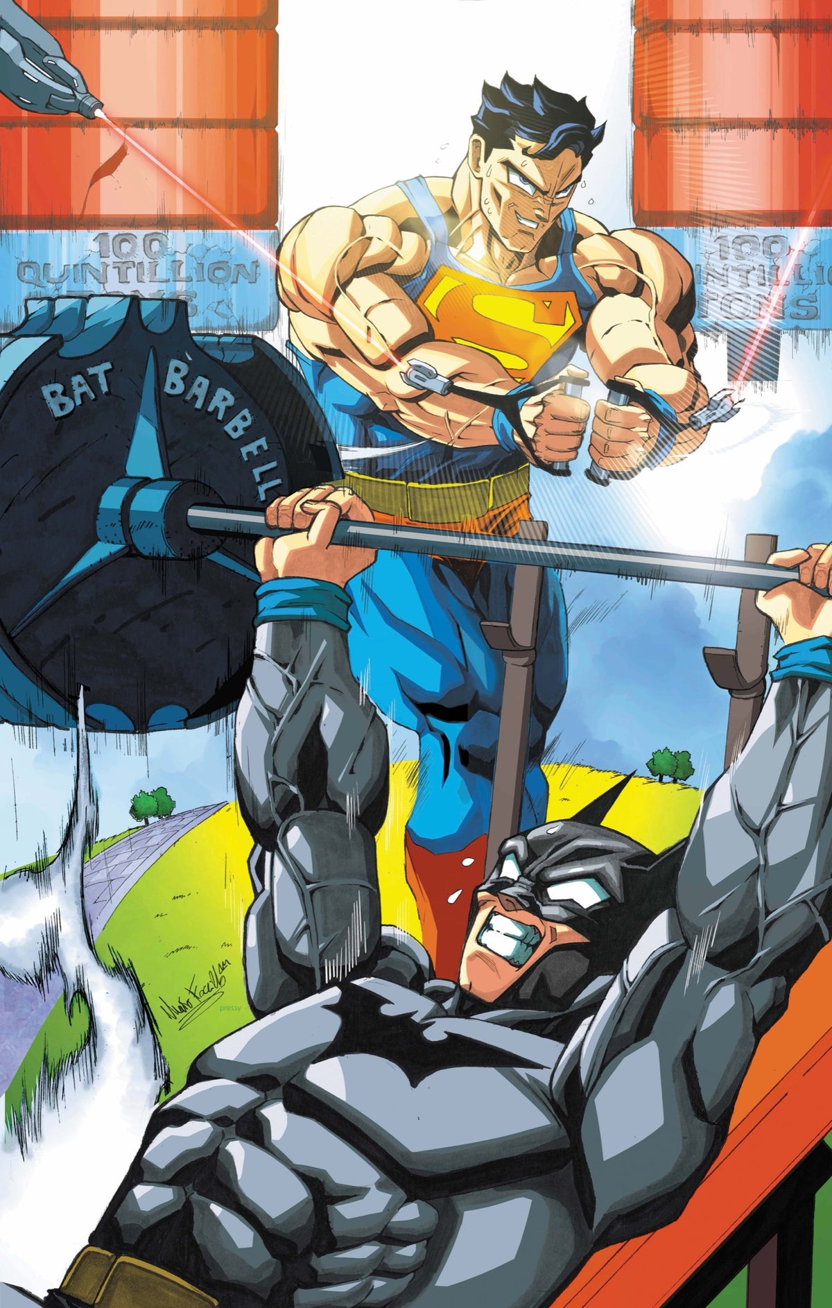 Batman Superman Worlds Finest #57 Cover B – Mario Fox Foccillo Card Stock Variant