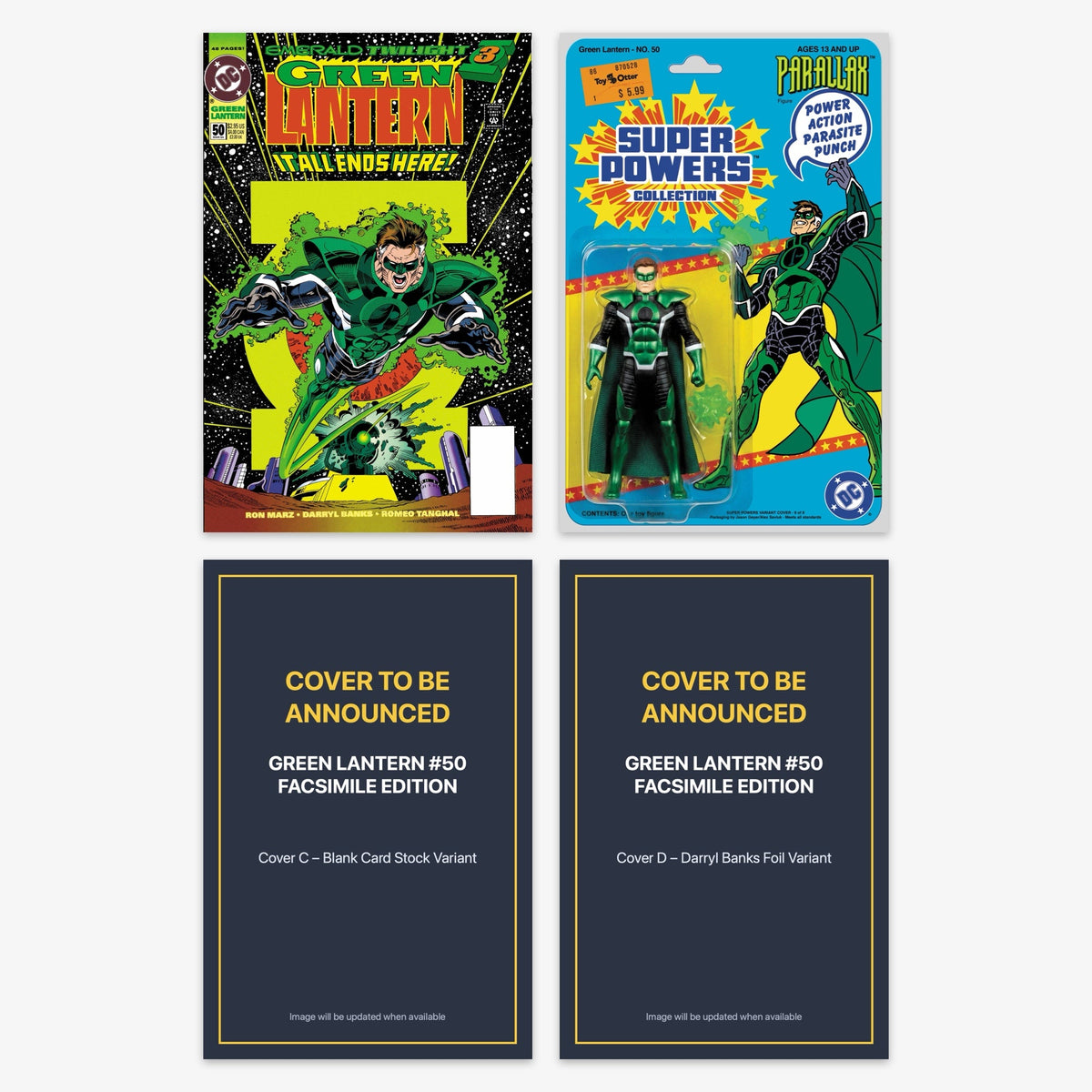 Green Lantern #50 FACSIMILE EDITION Bundle – Covers A–D (includes cover to be announced)