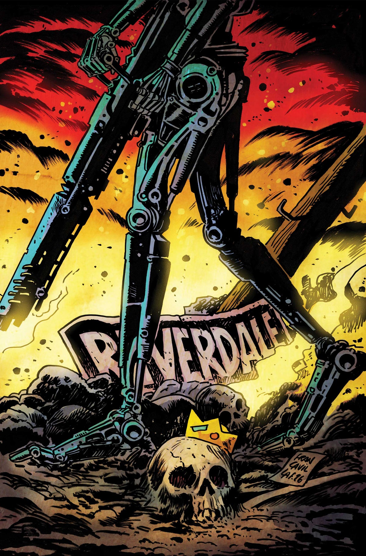 Archie vs the Terminator #2 Cover E – Francesco Francavilla Metal Premium