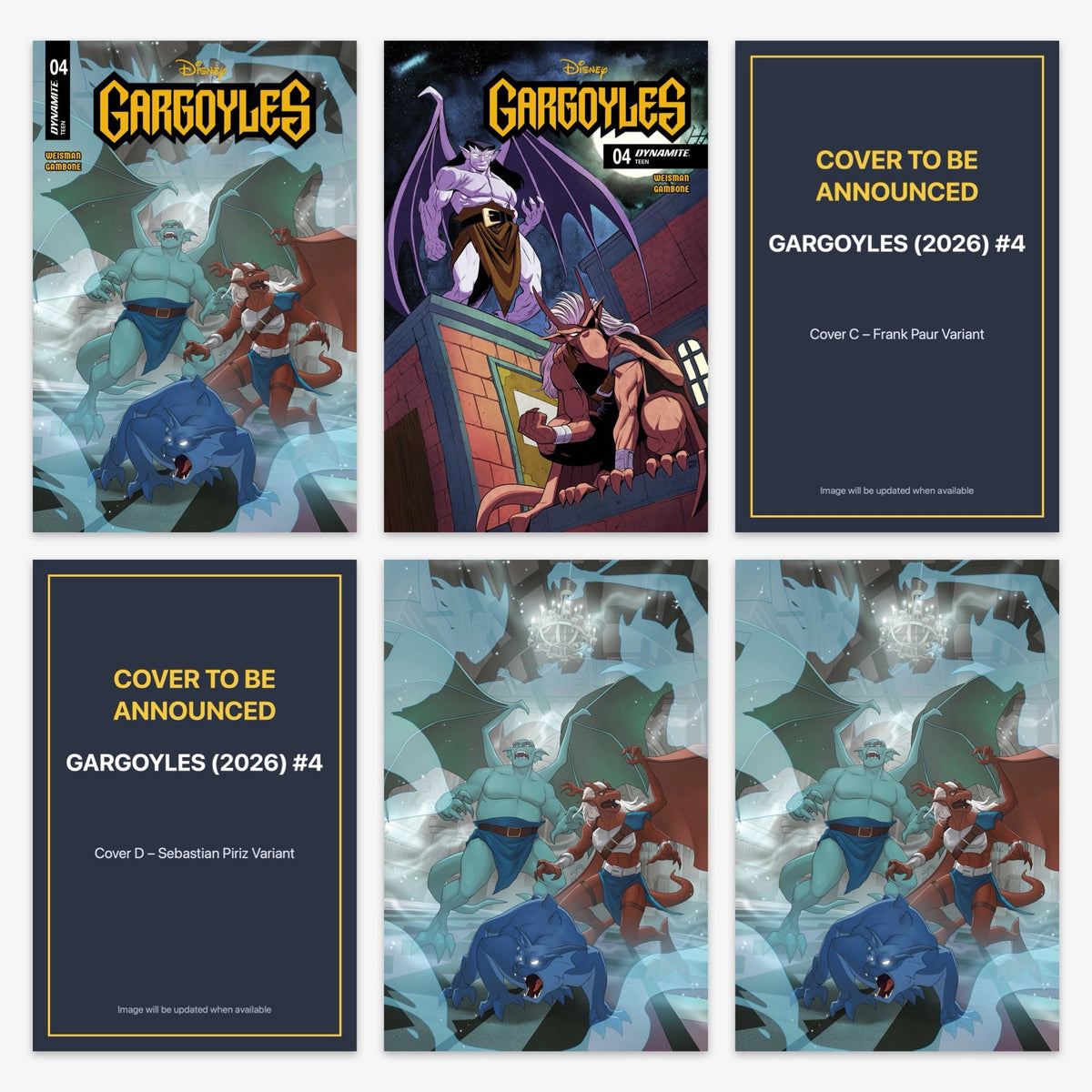 Gargoyles (2026) #4 Bundle – Covers A–F (No Incentive) (includes cover to be announced)
