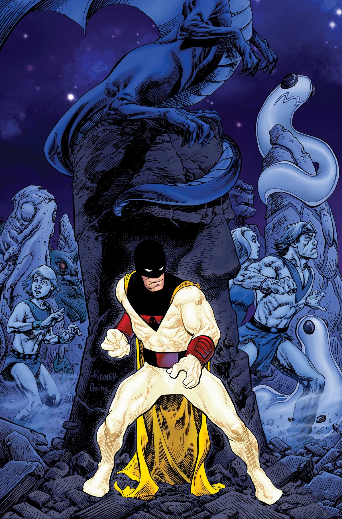 Space Ghost vs the Herculoids #3 Cover F – 1:10 Ratio Tom Raney Virgin Variant