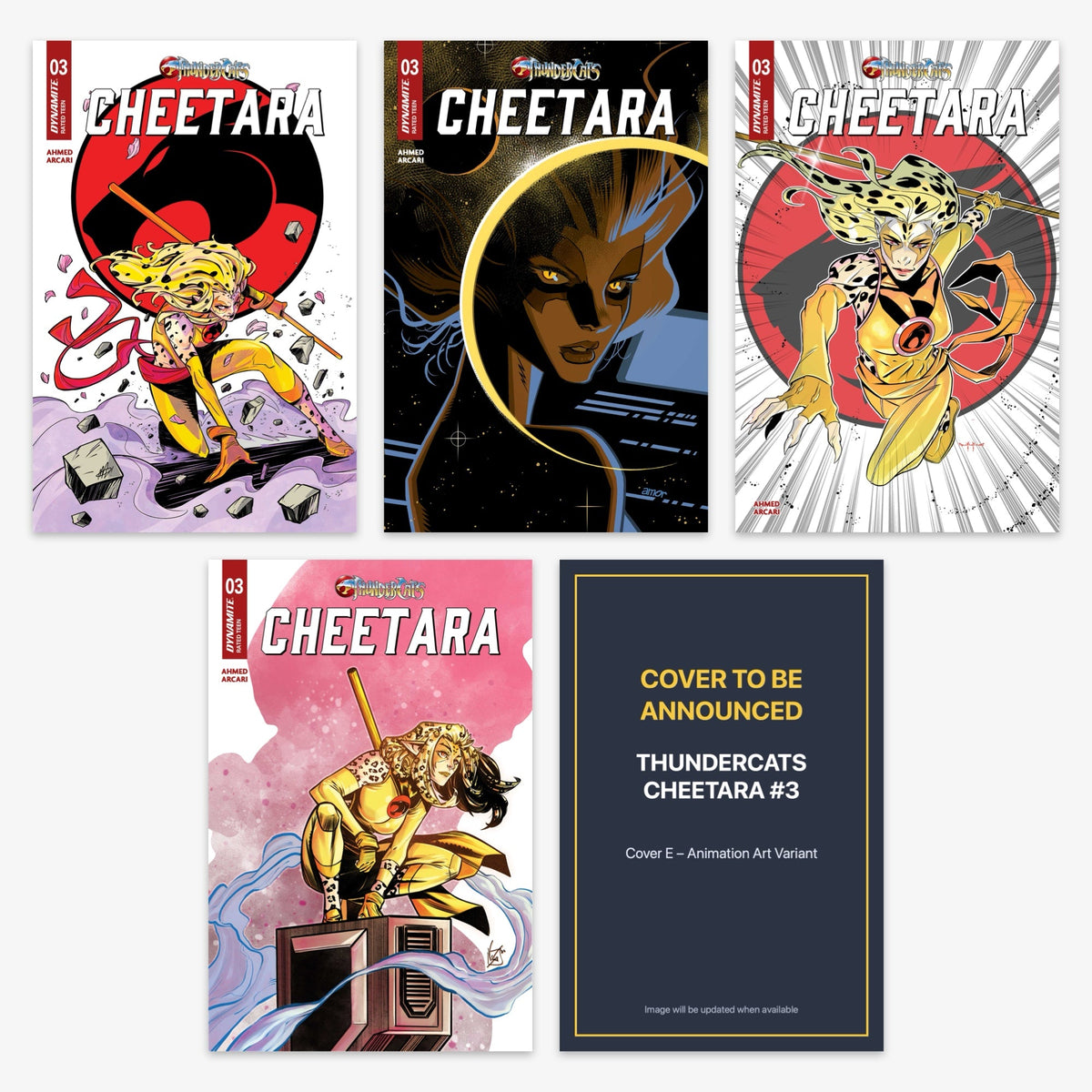 Thundercats Cheetara #3 Bundle – Covers A–E (No Incentive) (includes cover to be announced)