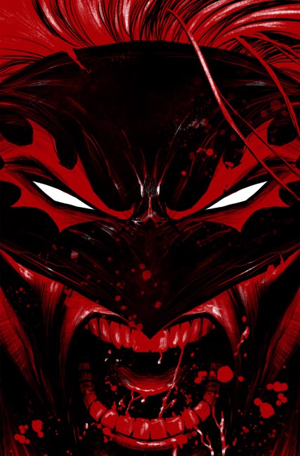Final Boss #1 BLACK WHITE AND BLOOD REPRINT Cover D – 1:25 Ratio Tyler Kirkham Snarl Virgin
