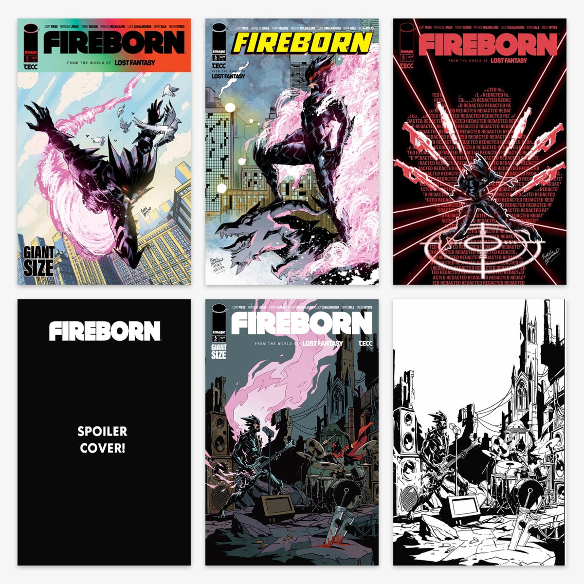 Fireborn #6 Bundle – Covers A–F (No Incentive)