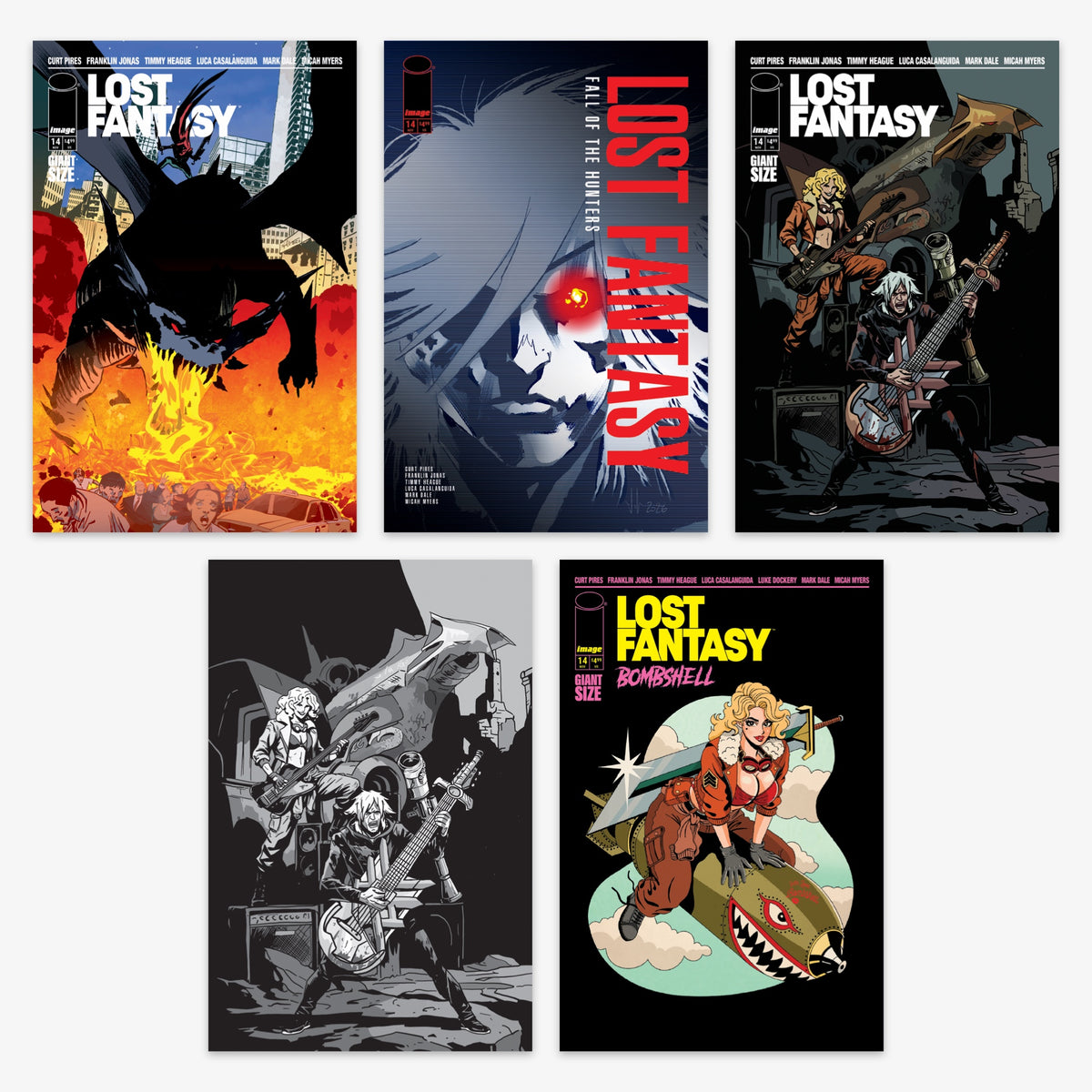 Lost Fantasy #14 Bundle – Covers A–D, F (No Incentive)